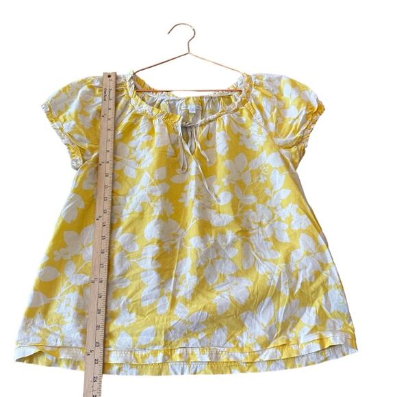 Gap Factory Yellow Floral Plus Top - Size Medium - Picture 4 of 6